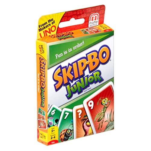 Mattel Games T1882 - Skip-BO Junior Kartenspiel für Kinder, geeignet für...