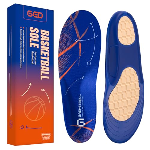 GED Basketball Shoe Insoles for Men – Sports Inserts...
