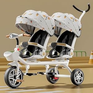 Myrtfk Kinderdreirad 4 in 1 Doppelsitz