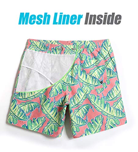 Maamgic Mens Quick Dry Printed Short Swim Trunks With Mesh Lining Swimwear Bathing Suits Large #TOP2