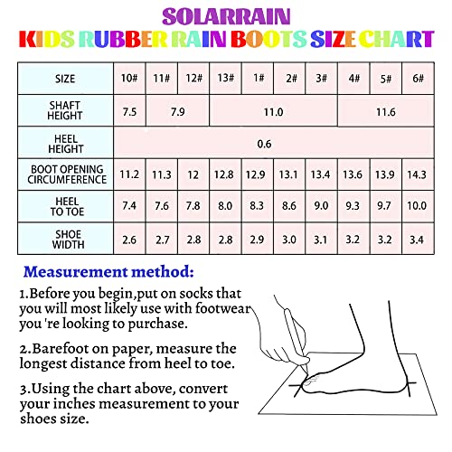Solarrain Kids Waterproof Rain Boots All-Weather Neoprene Rubber Lightweight Mud Boots Winter Warm Insulated Snow Boots For Boys(Big Kid 4M Us, Sharks) #TOP6