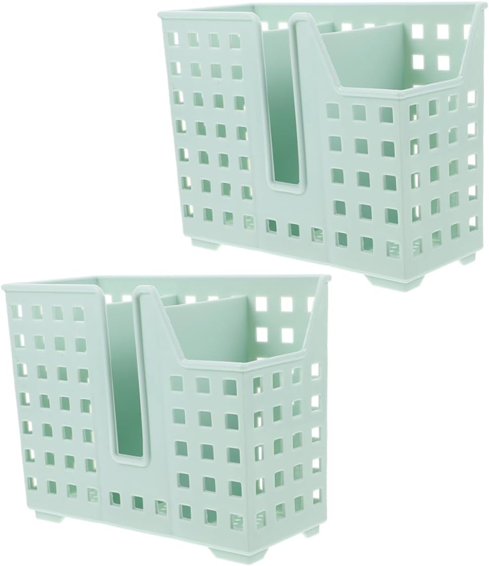 2pcs Drying Baskets for Dishwasher Chopsticks Storage Rack over Sink Drying Rack for Utensils Wall-mountable Countertop Basket