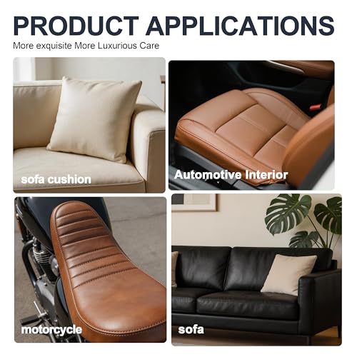 Image of ONine Leather Repair Patch，Leather Repair Tape, 3 x 60 inches Leather Repair Patch for Furniture,Vinyl Repair kit，Leather Couch Patch，for Sofas, Furniture, car Seats(White-Litchi Grain)