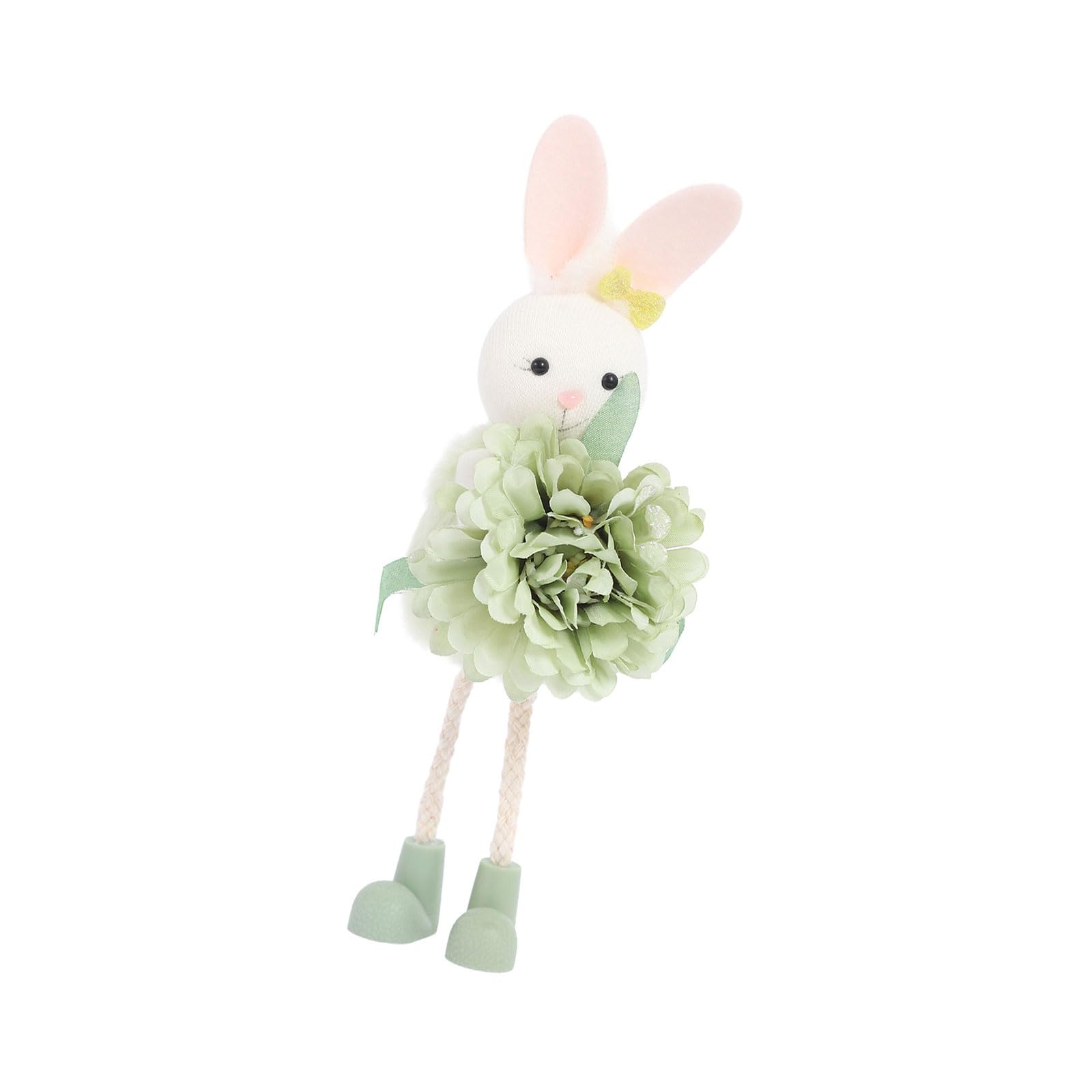 Creative Angelic Rabbits Hanging Decoration Floral for Easter Celebration Accessory Rabbits Ornament