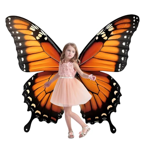 Fondo fotográfico Alas de Mariposa Monarca Grande 69x61 pulg miniatura 1