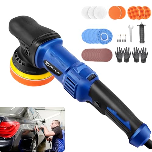 VickyHome Polisseuse De Voiture Da, Polisseuse Orbitale À Vitesse Variable 920w Polisseuses Et Polisseuses Électriques pour Bateau, Polissage Et Cirage De Voiture, 6 Vitesses Variables 2800-5800rpm