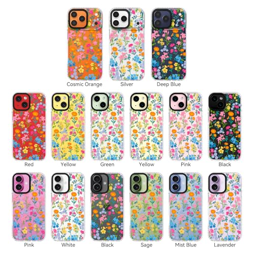 ChiCsFleur for iPhone 17 Case - Camera Protection Colorful Bloom Collage - image 4