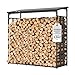 CHOSHOME Kaminholzregal Aussen 185x70x185cm, Metall Kaminholzlager Au&szlig;en XXL, Anthrazit Garten Kaminholzunterstand 3,3 SRM / 2,3m&sup3;, Metalldach, Feuerverzinkt, Brennholzregal