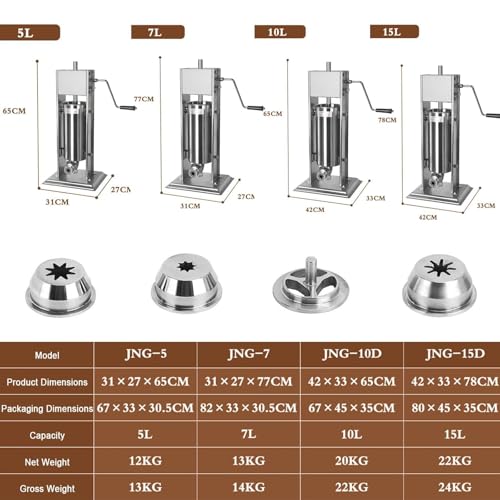 Machine à churro, équipement de cuisine robuste en acier inoxydable pour churros espagnols, 4 buses, capacité de 5 l