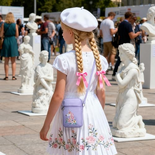 Image of AOCINA Small Wallet Purse Canvas Mini Purse Crossbody Phone Purse Bag for Girls Teens Boys Women