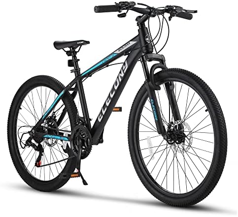 20 inch/ 24 inch/ 26 inch Mountain Bike, Shimano 21 Speed Drive, Dual Disc Brakes, Hardtail MTB for Woman Men Adult Multi Color