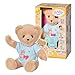 Produktbild BABY born Zapf Creation 835616 Bär blau mit blauen Strampler- Teddybär Kuscheltier, bewegliche Arme und Beine, drehbarer Kopf, waschbar per Handwäsche, mit Freundschaftsbuch und Stickerbogen.