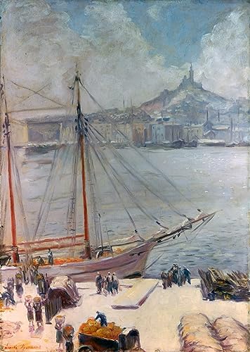 Tableau Quai de Marseille Emile Bernard - Posters et art pour décoration murale de chambre