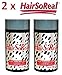 Produktbild 2 x HairSoReal 28g - Haarverdichtung Haarverdichter Schütthaar Microhairs Fibers, Farbe:Dunkelblond