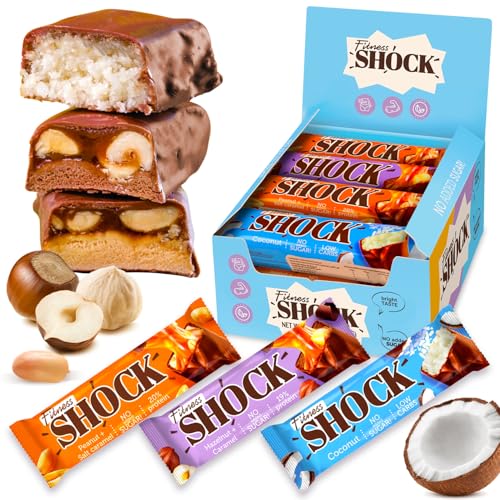 FitnesSHOCK Protein Bars Variety Pack