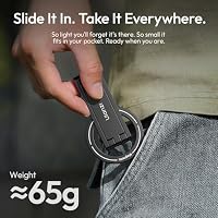 ULANZI MA60 Magnetisches Handy-Stativ, 3in1 Aluminium Mini Selfie Stick, Faltbar Taschen-Handy-Ständer, 14 N Doppelseitiger Magnet, kompatibel mit iPhone 17 16 15 14 13 12, Magsafe, Sumsung, Schwarz – Ansicht 3