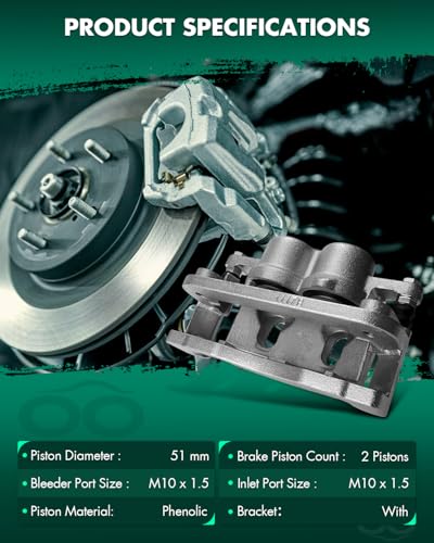 Image of SCITOO Front Right Brake Caliper With Bracket 18B4918A Compatible For Cadillac 2008-2019 For Chevrolet 2008-2019 For GMC 2008-2019