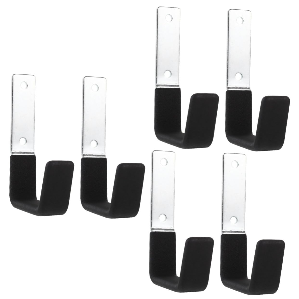 SHINEOFI 3 Set Ganci Da Muro Per Garag Ganci Metallici Resistenti Per Organizzazione Utensili E Attrezzature Per Rake Giardino Robusto Per Officina E Giardino 2 Pezzi*3