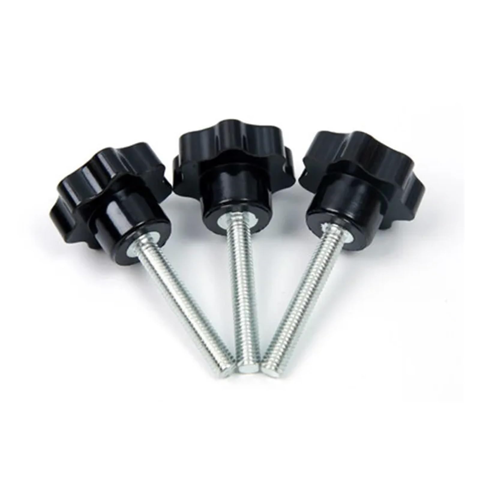 5/10 pezzi testa in plastica filettatura forma stella zigrinata pollice stringere vite di serraggio manopola di presa vite bullone M5, M6(10PCS,M8x50)
