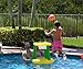 G-Loco Pool Volleyball Set and Pool Basketball Hoops; Pool Float Games; Includes 2 Balls; 1 Pump; Floating Pool Basketball Hoop; Pool Volleyball Net; Volleyball for Pool; Basketball for Pool; UPGRADED