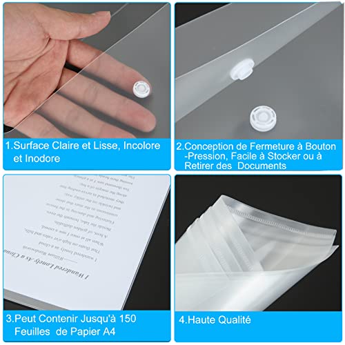 Pochette Porte Document A4 Transparente : Fini le Désordre de Bureau à la Maison - 3