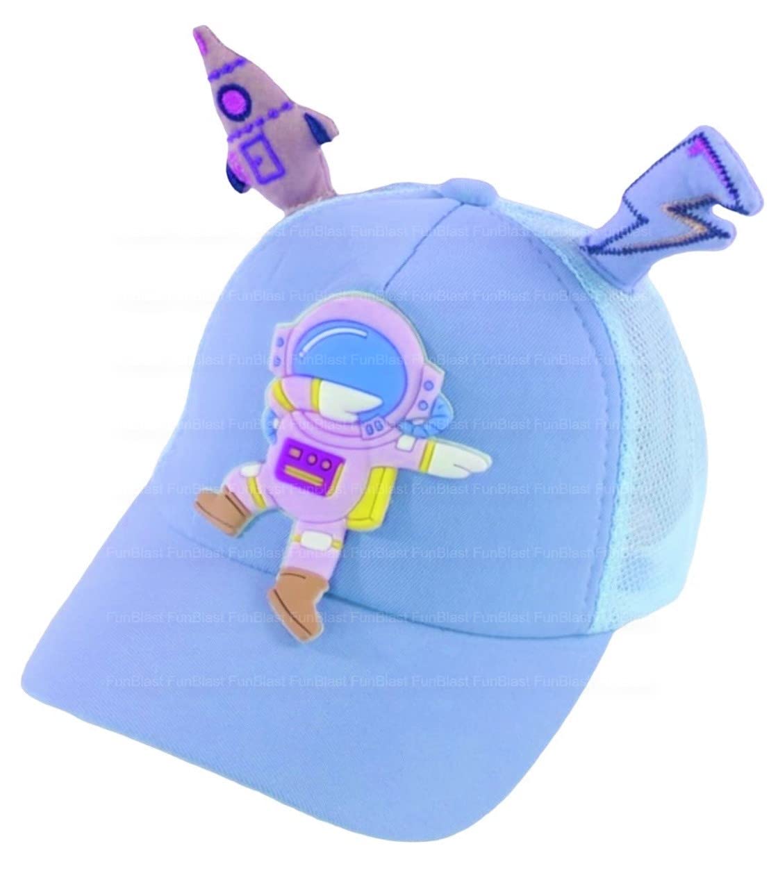 FunBlast Robot Theme Cap for Kids - Kids Cap Hat for Boys Girls Toddlers, Cartoon Cap for 3 to 12 Years Old Kids, Cap for Teens, Adjustable Cotton Sun Protection Summer Hat Cap