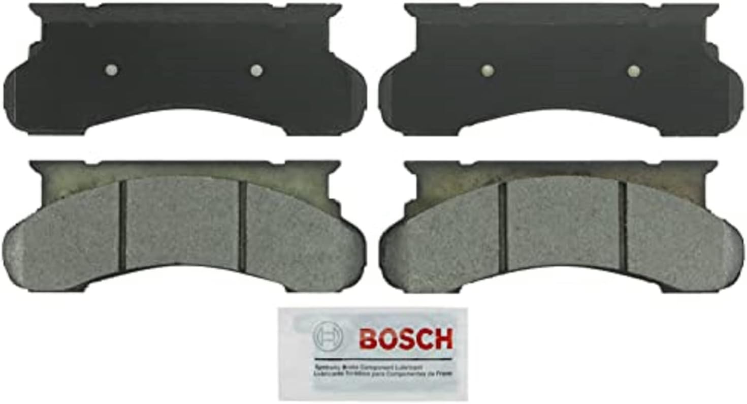 BOSCH BSD120 Severe Duty Disc Brake Pad Set - Compatible With Select Ford E-250 Econoline, E-250 Econoline Club Wagon, E-350 Econoline, E-350 Econoline Club Wagon, F-250, F-350; FRONT