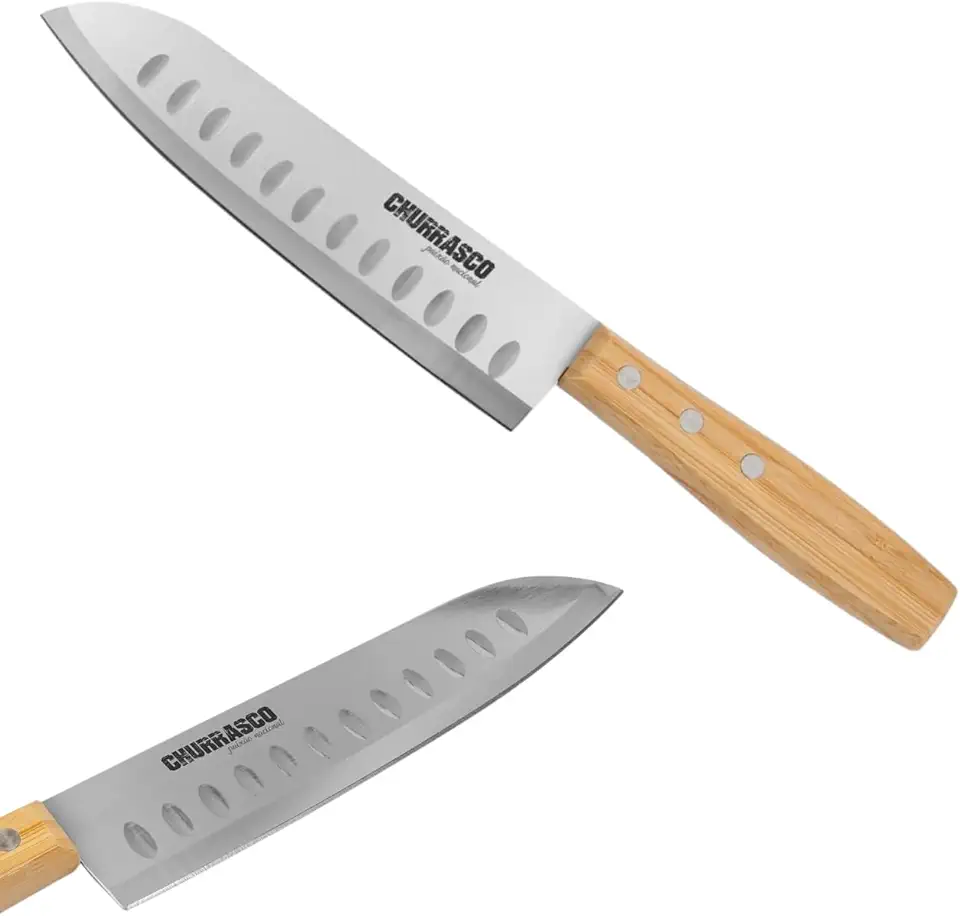 Faca Santoku 7" Churrasco Paixão Nacional Gourmet Mix