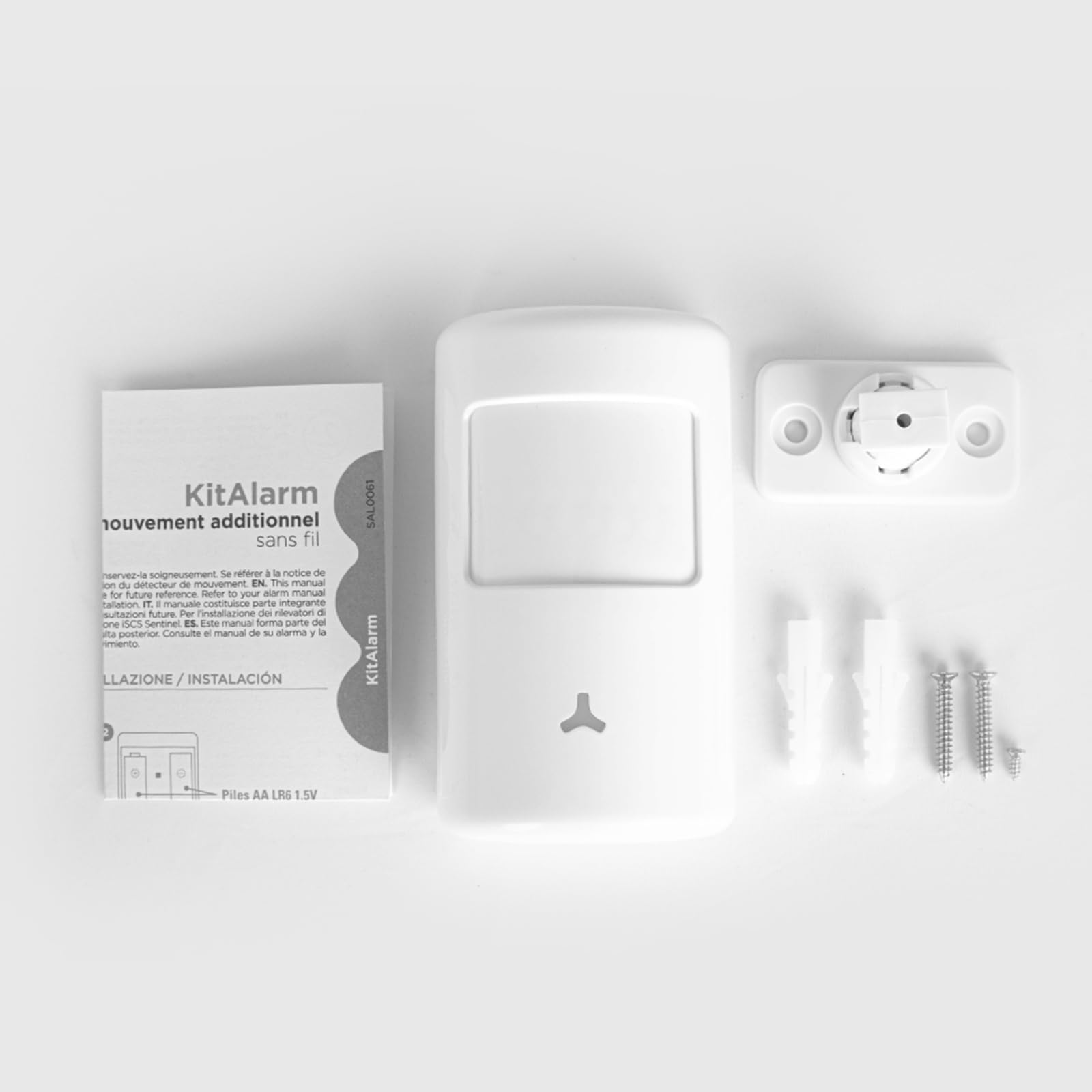 SCS Sentinel, SAL0061, Détecteur de Mouvement additionnel sans Fil pour Alarme connectée KitAlarm, Portée 80 m, Contrôle à Distance Via l'application iSCS Sentinel, Utilisation intérieure (Lot de 2)