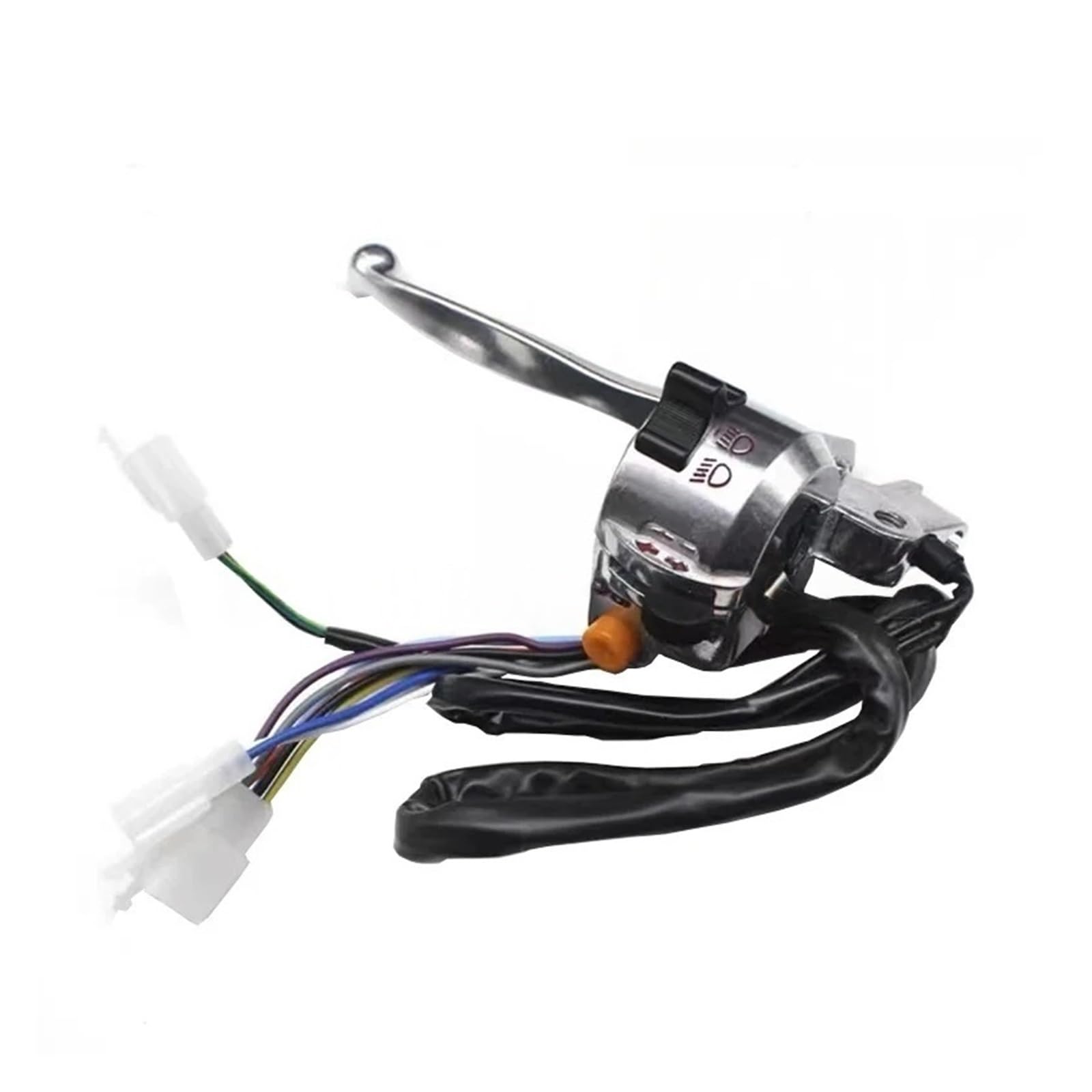 Interrupteur de guidon de moto et scooter avec commande phare et klaxon - 8