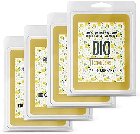 Lemon Cakes Wax Melts (4 Pack) Sweet and Tangy Scented Soy