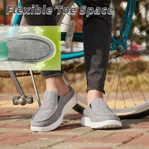 Image of OrthoComfoot Women's Arch Support Shoes,Plantar Fasciitis, Foot and Heel Pain Relief, Orthopedic Boat Shoes for Diabetic Bunions