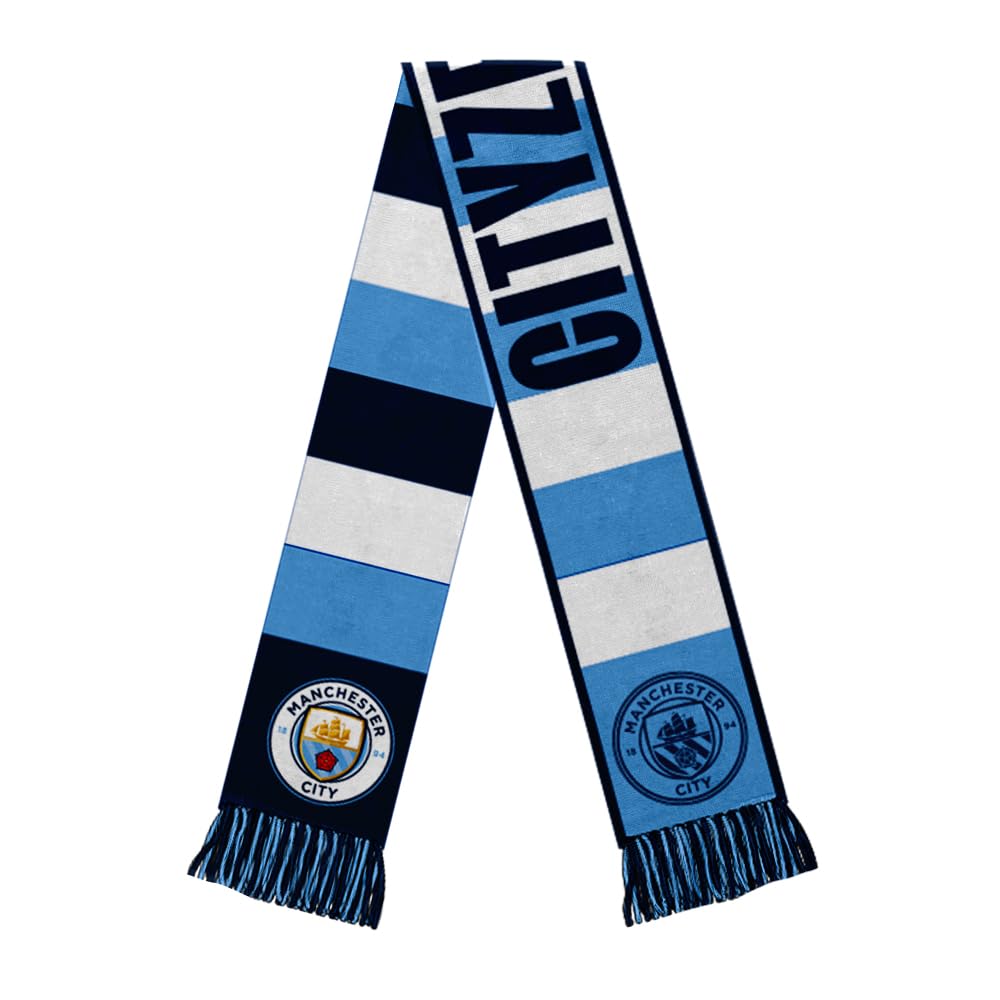 Icon SportsOfficially Licensed International Soccer Clubs, Premium Acrylic Reversible Striped Unisex Soccer Scarf