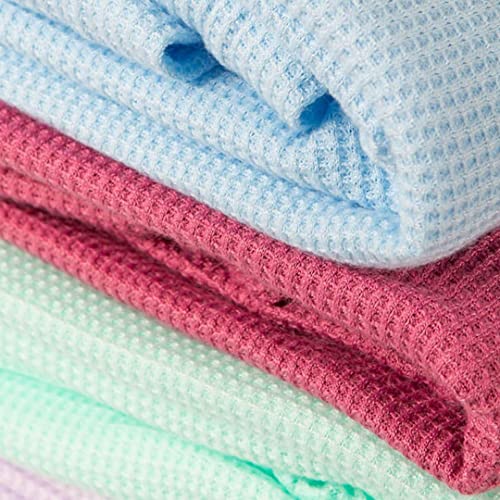 Interweave Healthcare Blue Hospital Thermal Throw Blanket, No Fluff Transfer, Flame Retardant & Comfortable, Lightweight Yet Warm - Image 2