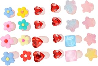 Silicone Toe Separators Set 24 Pack Flower Star Heart Toe Spacers Nail Supplies for Home Salon Use
