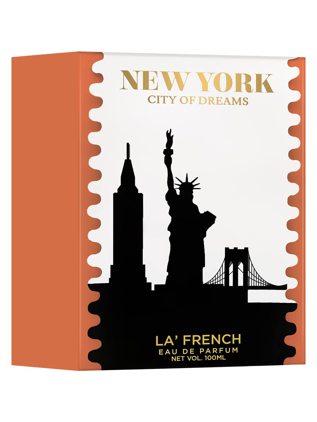 LA' French New York City Of Dream Series | Eau De Parfum | Energetic Vibes Of New York | Long Lasting Luxurious Scent | High Perfume Concentration | Perfume For Men & Women 3.38Fl Oz /10 ml