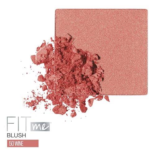 Image of Maybelline Fit Me Blush, Lightweight, Smooth, Blendable, Long-lasting All-Day Face Enhancing Makeup Color, Wine, 1 Count