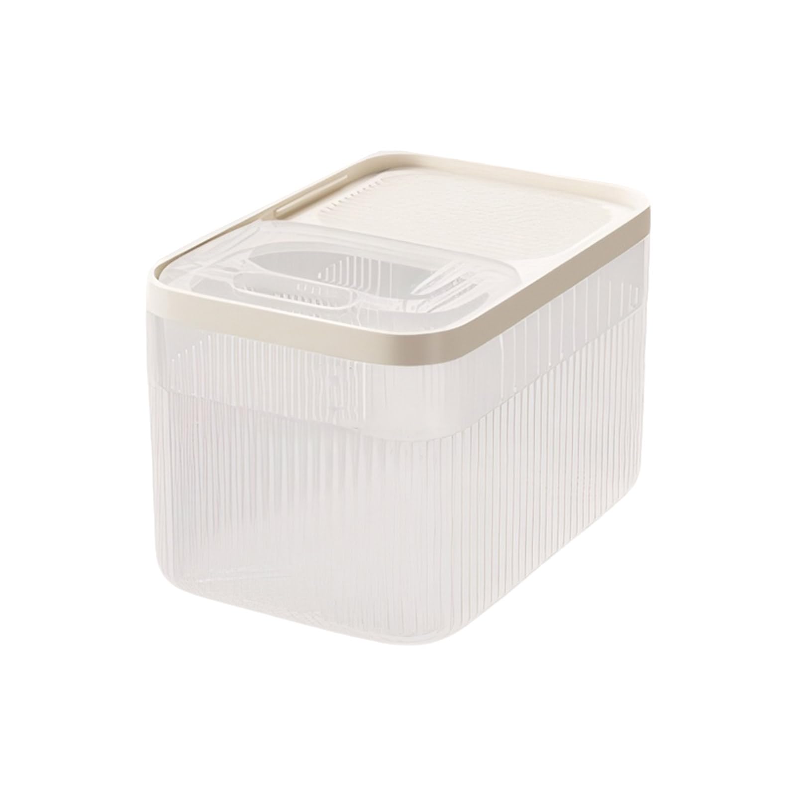 Qusinfc Pet Food Storage Container with Great Seal Large Capacity Includes Measuring Cup PP Food Storage Bin for Dog Cats Cats Container