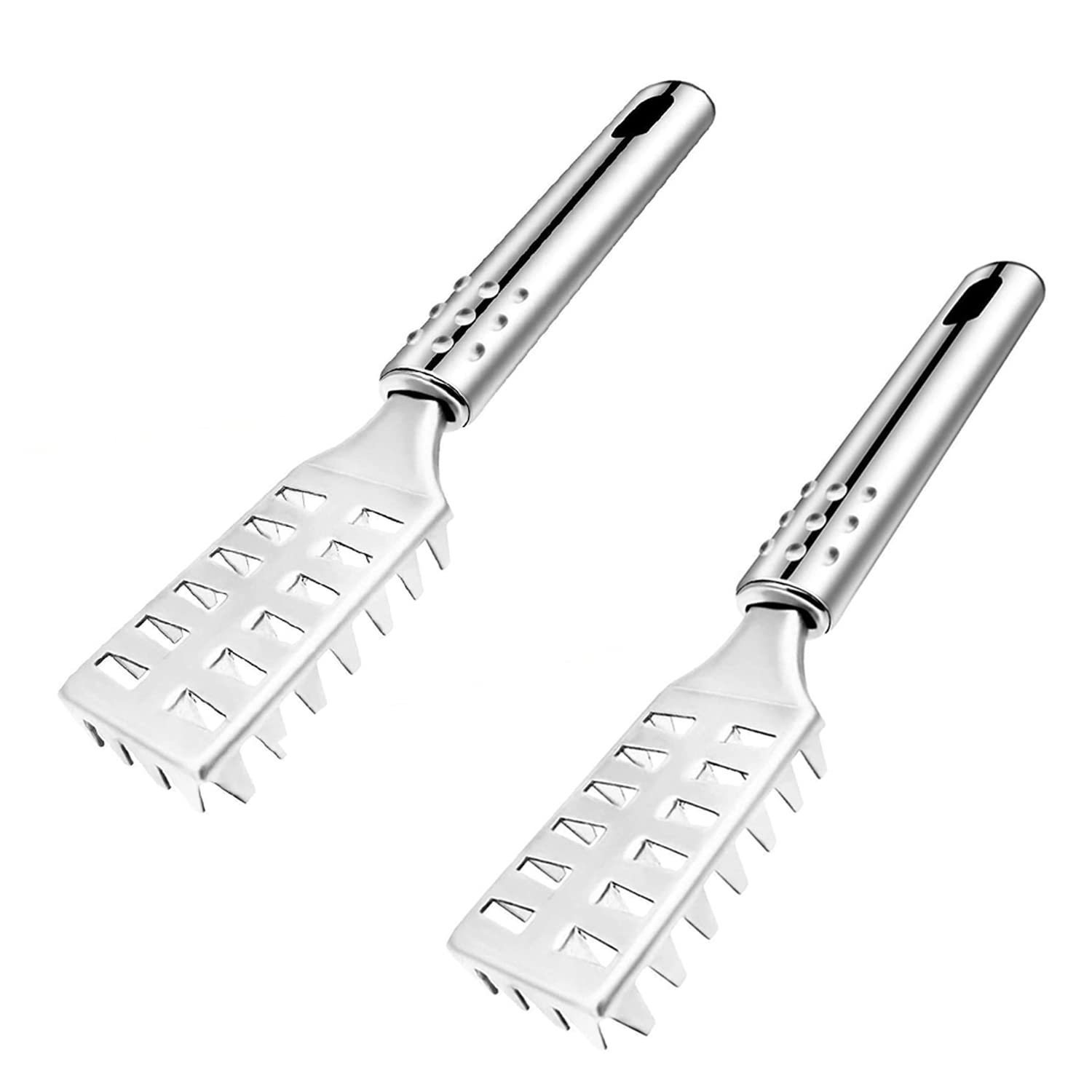 DHVAJ 2 Pieces Fish Scaler Stainless Steel Fish Scaler Remover with Efficient Fish Descaler Tool Fish Scraper for Chef and Home Cooks (B0B5VCPNMH) Amazon Price History, Amazon Price Tracker