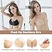 Sticky Bra Push Up–Adhesive,Invisible,Sticky on Silicone,Strapless Backless Bra,2 Reusable Bras for Large Breasts Women