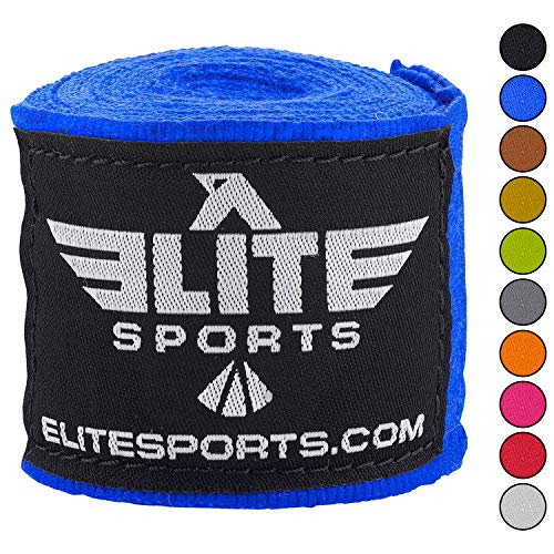 Elite Sports Boxing Hand Wraps for Kickboxing, Muay Thai, MMA Professional 180 inch