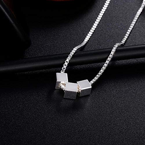 Collier pendentif triangle chaîne 20 pouces bijoux fiançailles - 4
