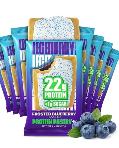Legendary Foods High Protein Pastry Blueberry Low Carb/Low Sugar Snack