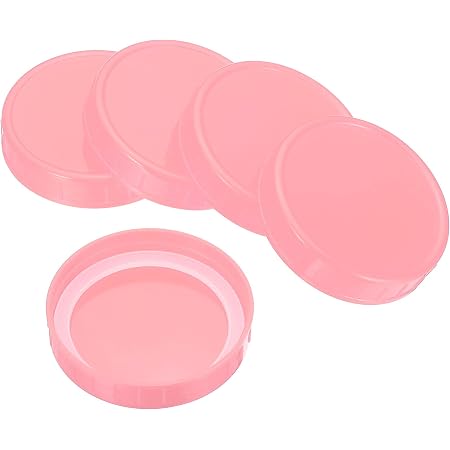 PATIKIL Lot de 3 couvercles de bocaux Mason en acier inoxydable à large ouverture de 86 mm avec anneau d'étanchéité en silicone pour le rangement de la cuisine PATIKIL Lot de 3 couvercles de bocaux Mason en acier inoxydable à large ouverture de 86 mm avec anneau d'étanchéité en silicone pour le rangement de la cuisine