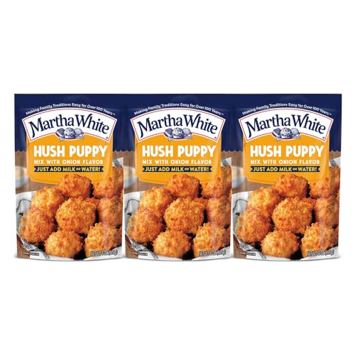 Martha White Hush Puppy Mix with Onion Flavor, 8 oz - Palatize Pack of 3