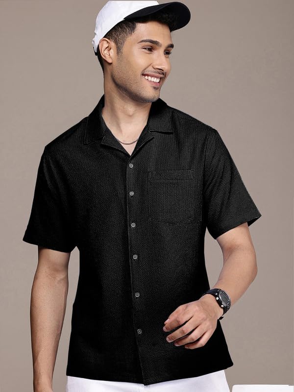 Image of Tee Projekt Fashion Textured Shirts for Men||Regular Fit Casual Shirt for Men||Fancy Shirt
