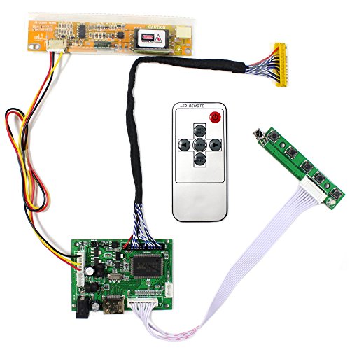 VSDISPLAY HDMI LCD Controller Board Work for 15.4 17 inch LP154WP1 N154C3 N154C1 L01 L02 B170PW03 B170PW06 LP171WP4 B170PW01 LTN170WX LP171WX2 1440x900 1CCFL Backlight 30Pin LVDS LCD Panel