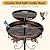 Daoeny Bird Bath for Outside, 42In Vintage Freestanding Birdbaths for Outdoors, Double Metal Bird Bath Feeder Bowls for Garden Patio Yard Lawn Decor, Upgraded 5-Pronged Base (Antique Bronze)
