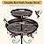 Daoeny Metal Bird Bath for Outside, 42In Double Vintage Freestanding Birdbaths & Birdfeeder, Bird Baths Feeder Bowl for Outdoors Garden Patio Yard Lawn Decor, Upgraded 5-Pronged Base (Antique Bronze)