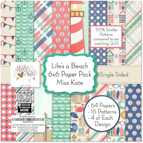 Miss Kate Cuttables Lifes a Beach Paper Pack Cover